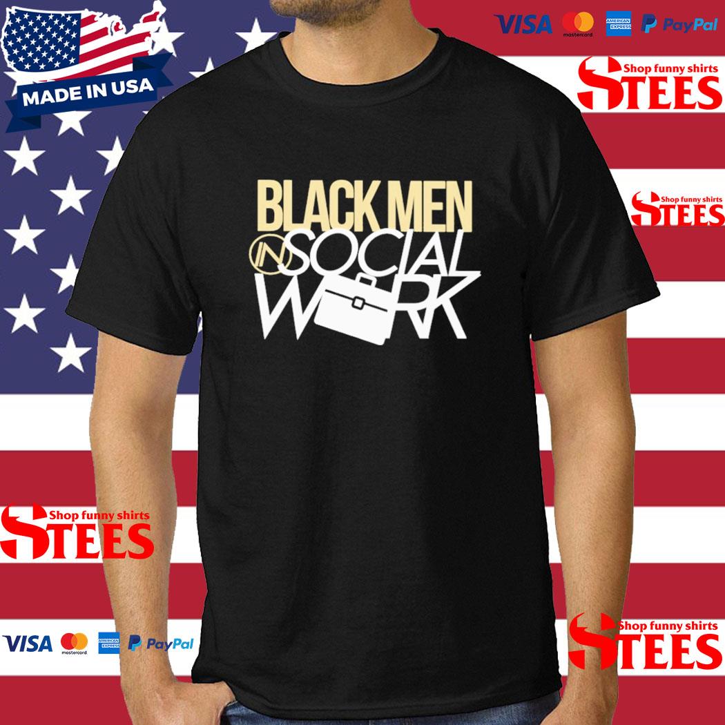 Official black Men In Social Work Shirt