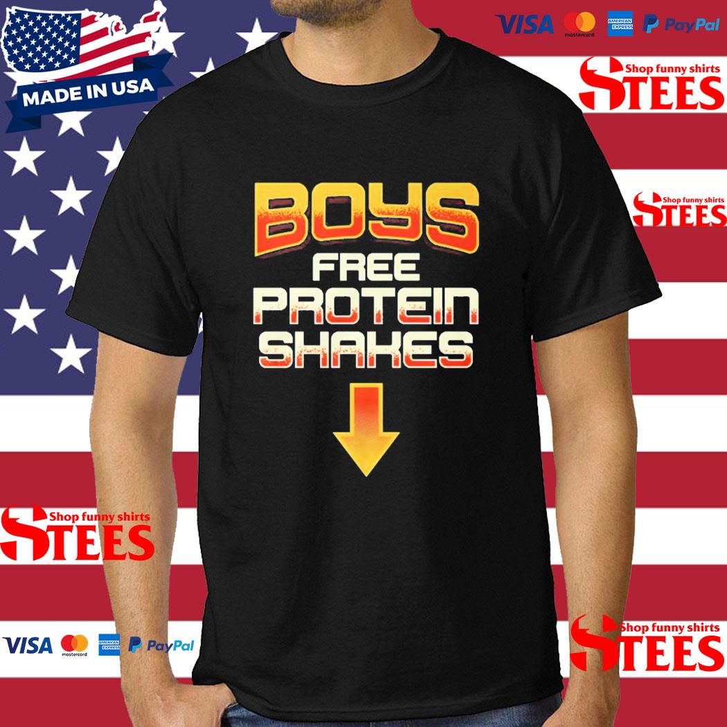 Official Boys Free Protein Shakes T-shirt