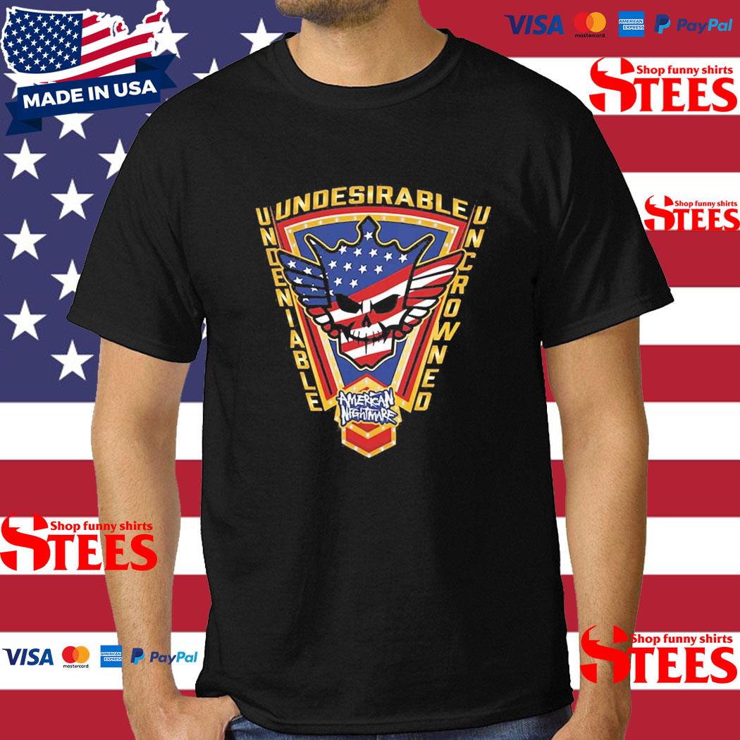 Official Cody Rhodes Undeniable Uncrowned Logo T-shirt