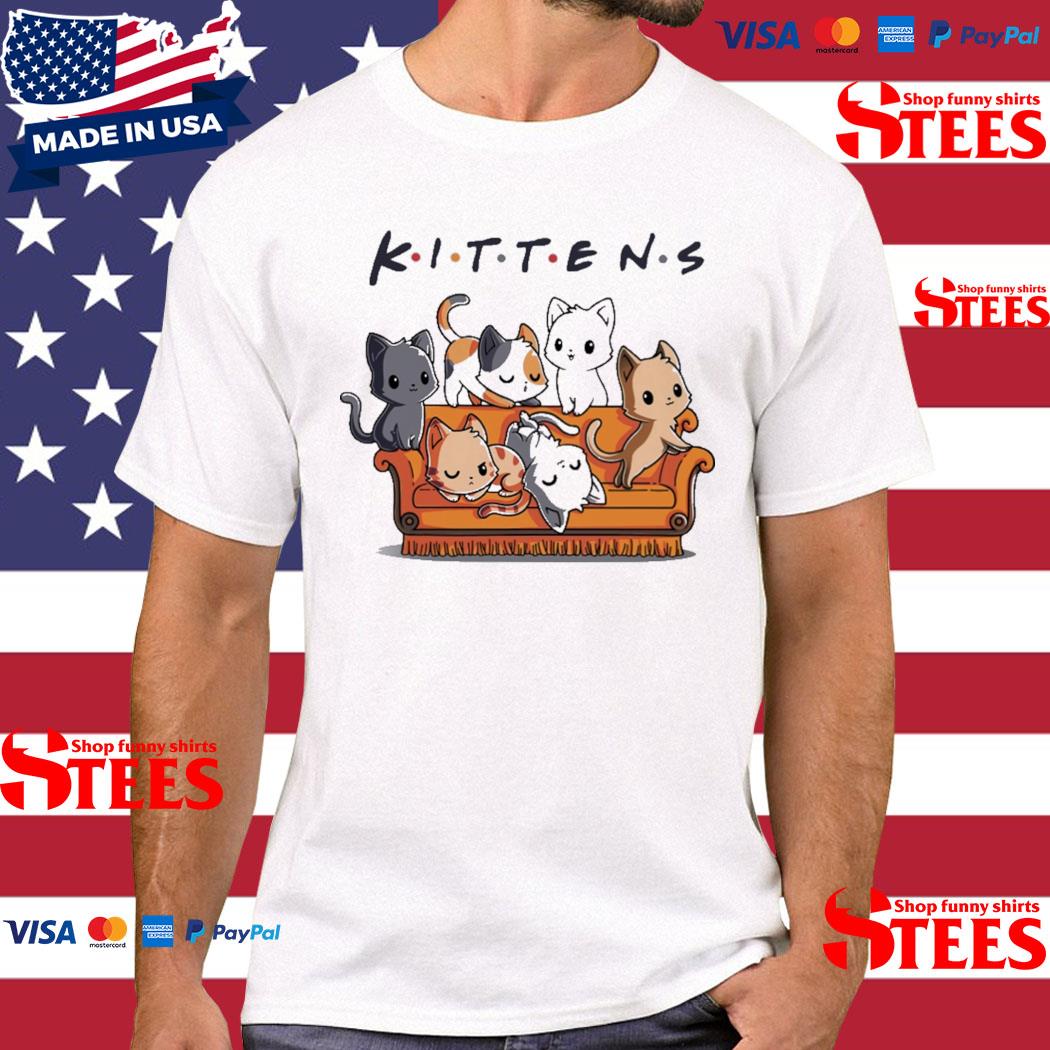 Official Kittens Cat On Sofa Friends Shirt