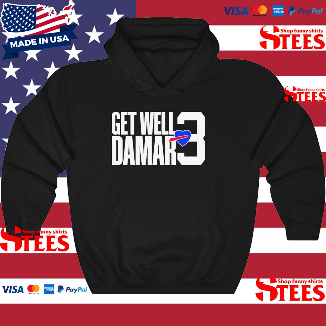 love 3 damar hamlin get well damar T-shirt - Store T-shirt Shopping Online