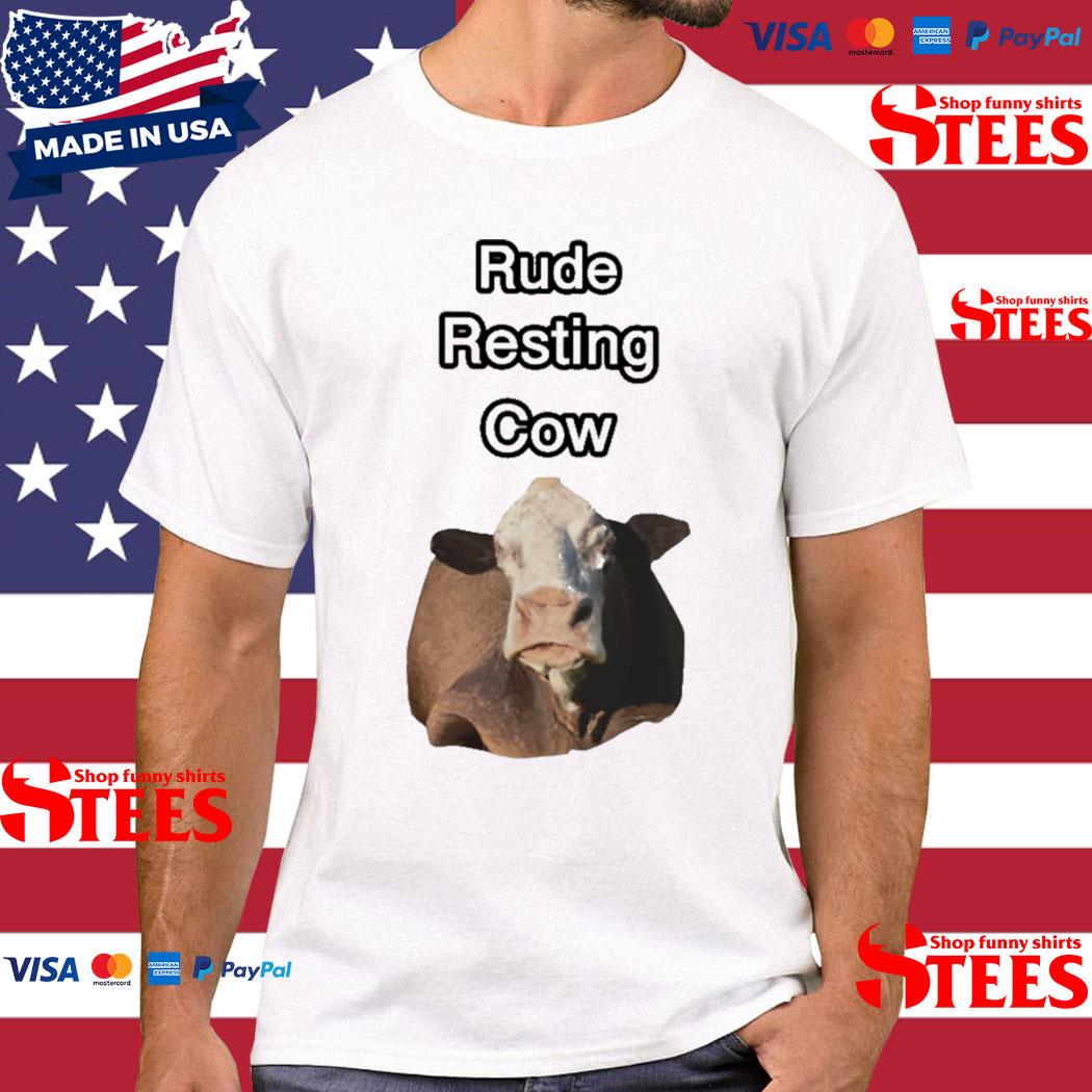 Official Rude Resting Cow T-Shirt