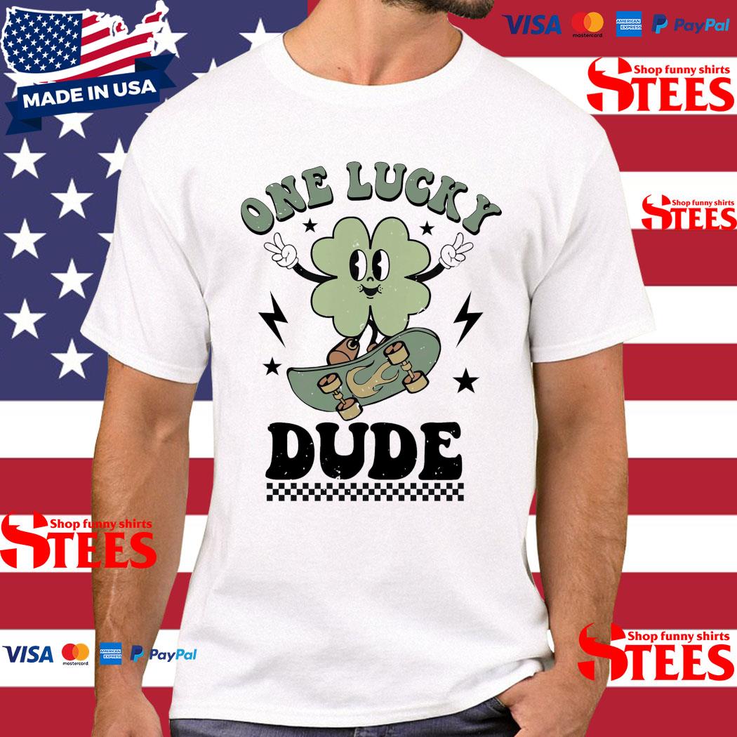 Official St Patrick's Day One Lucky Dude T-shirt