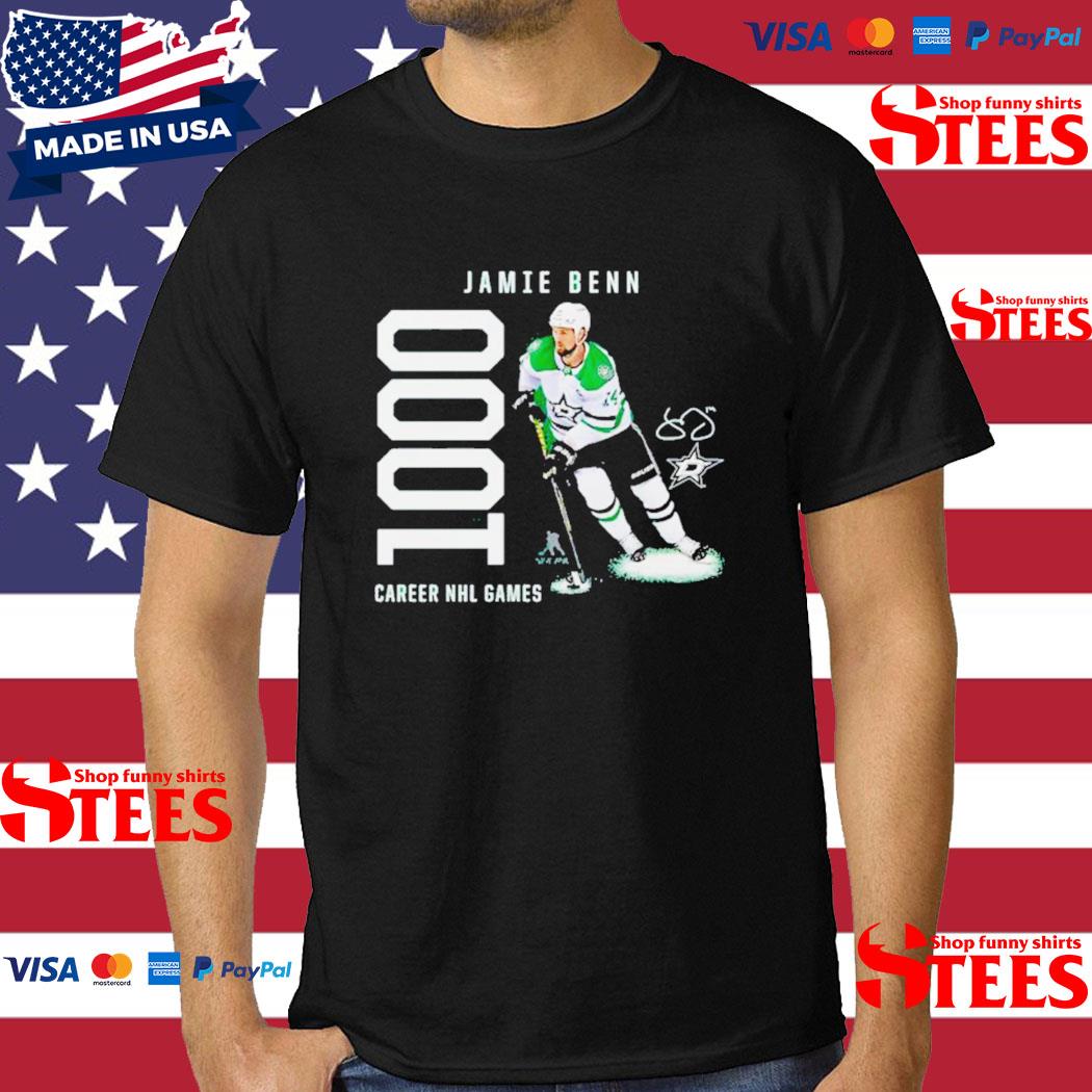 Jamie Benn Dallas Stars Fanatics Branded 1,000 Career Games Signature Shirt