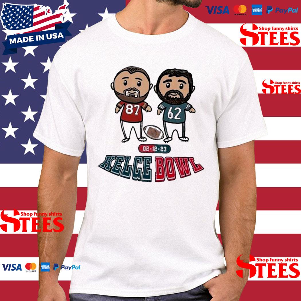 Official 2023 Kelce Bowl 87 Travis Vs 62 Jason Kelce Shirt