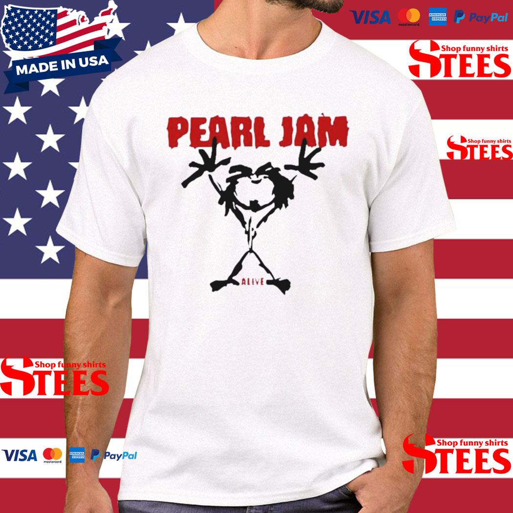 Official 2023 Pearl Jam Stickman Alive Amused Shirt