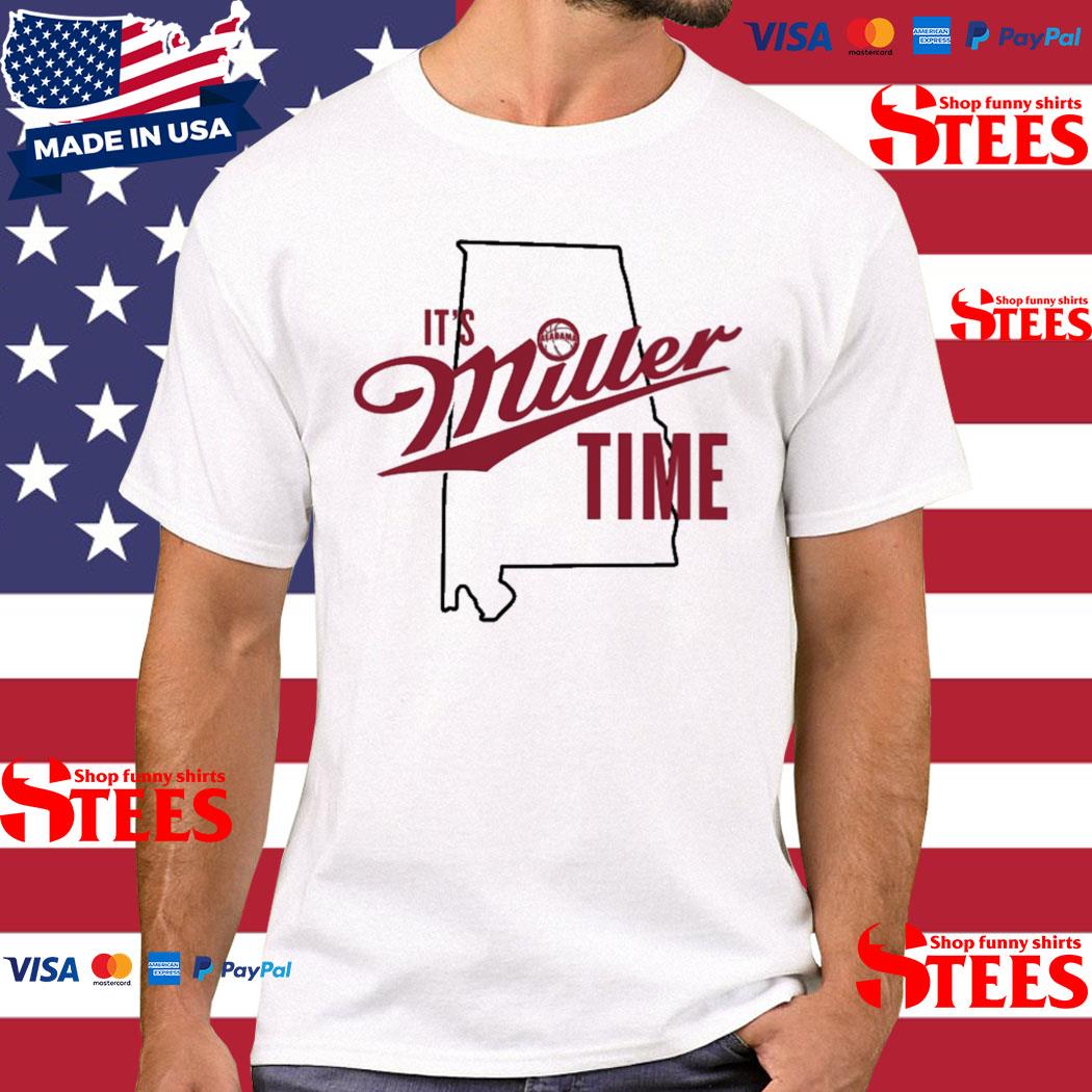 Official Alabama Basketball It's Miller Time Shirt