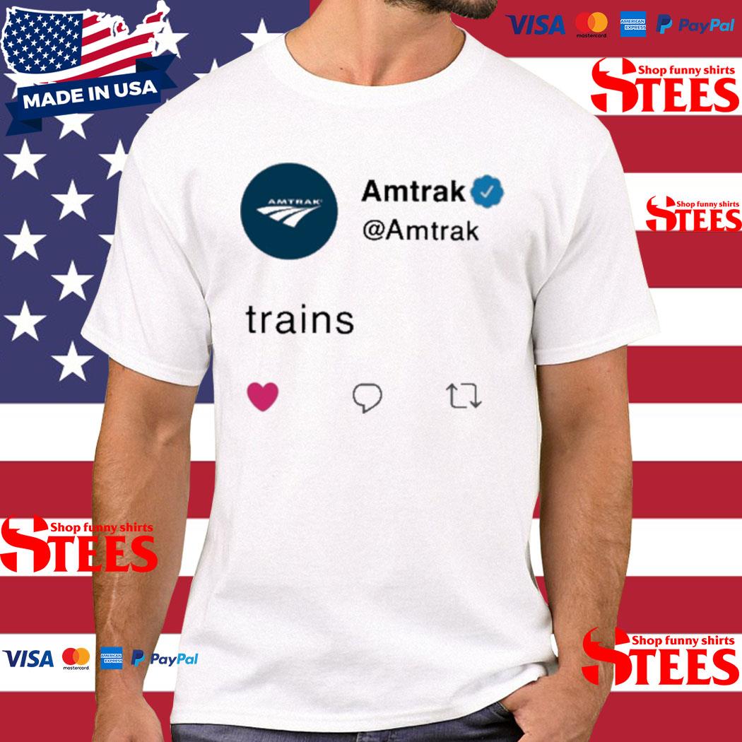 Official amtrak Train Twitter Shirt