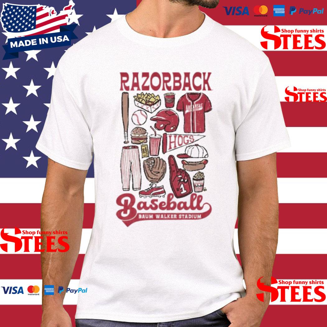 Official Arkansas Baseball Baum Walker Stadium Shirt