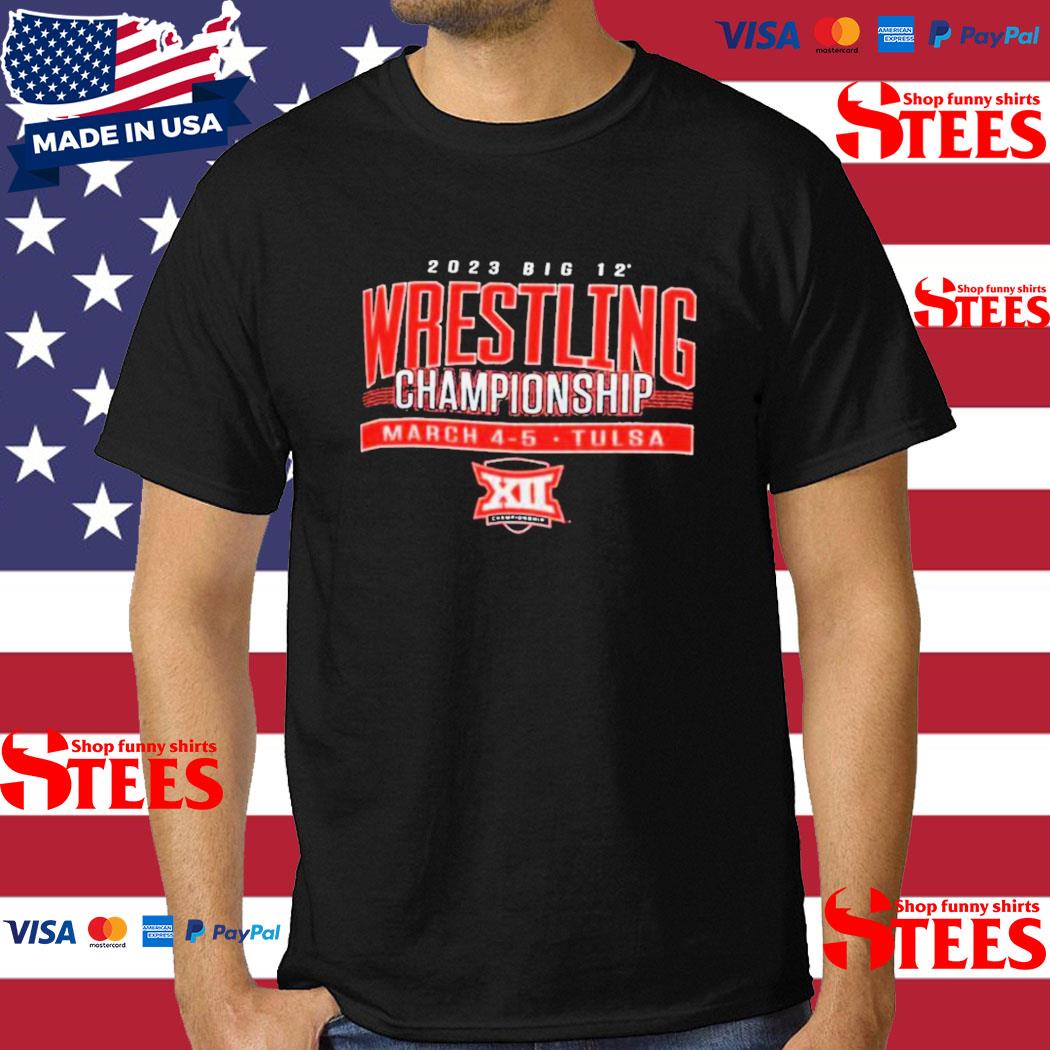Official Big 12 wrestling championship 2023 tulsa T-shirt