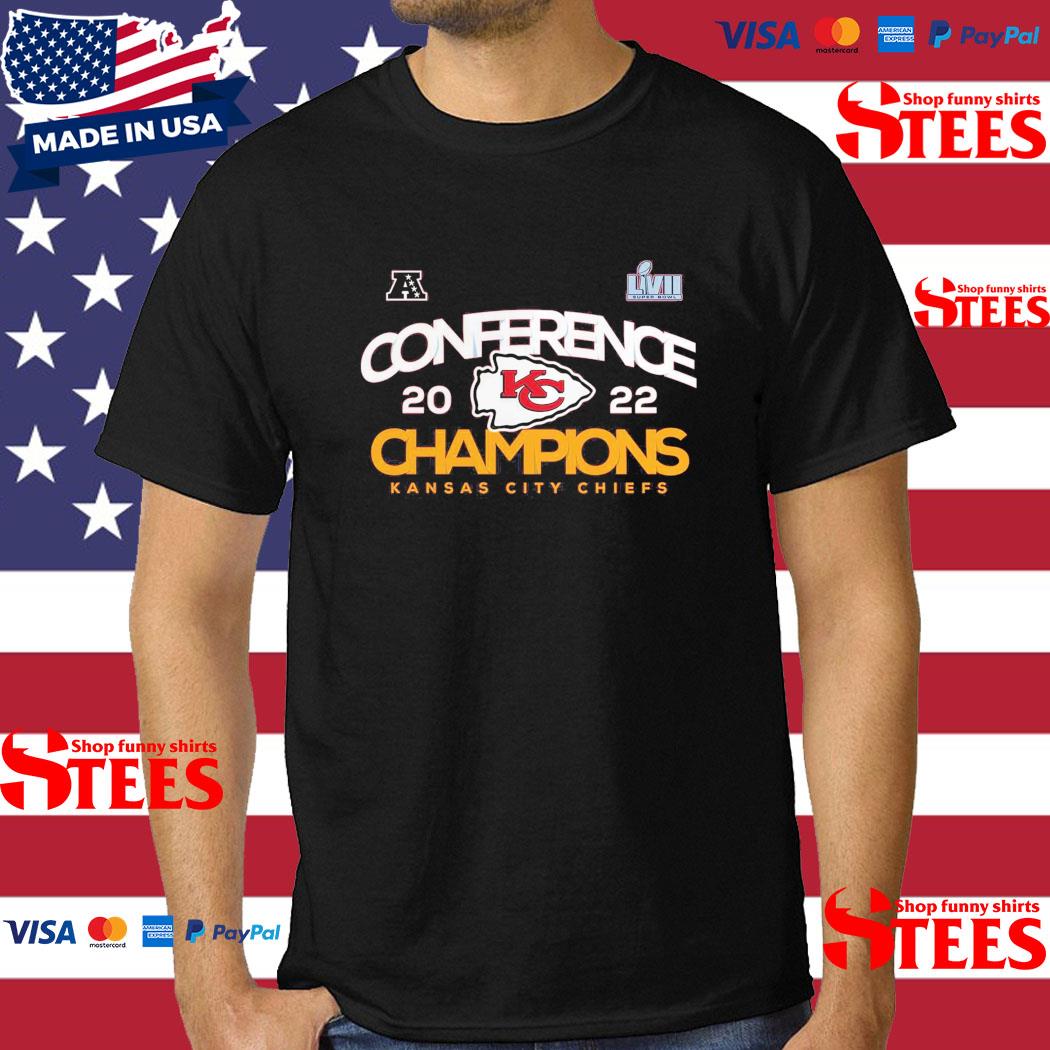 Official Kansas City Chiefs Fanatics Branded 2022 Afc Champions T-shirt