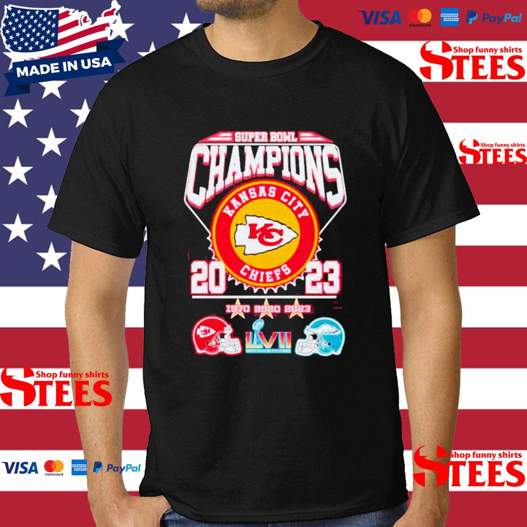 Official Kansas City Chiefs Victory Eagles Super Bowl Champions 2023 Shirt