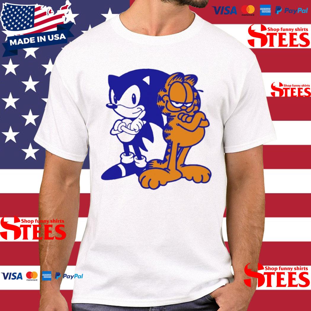 Official Mamono Sonic and Garfield T-shirt