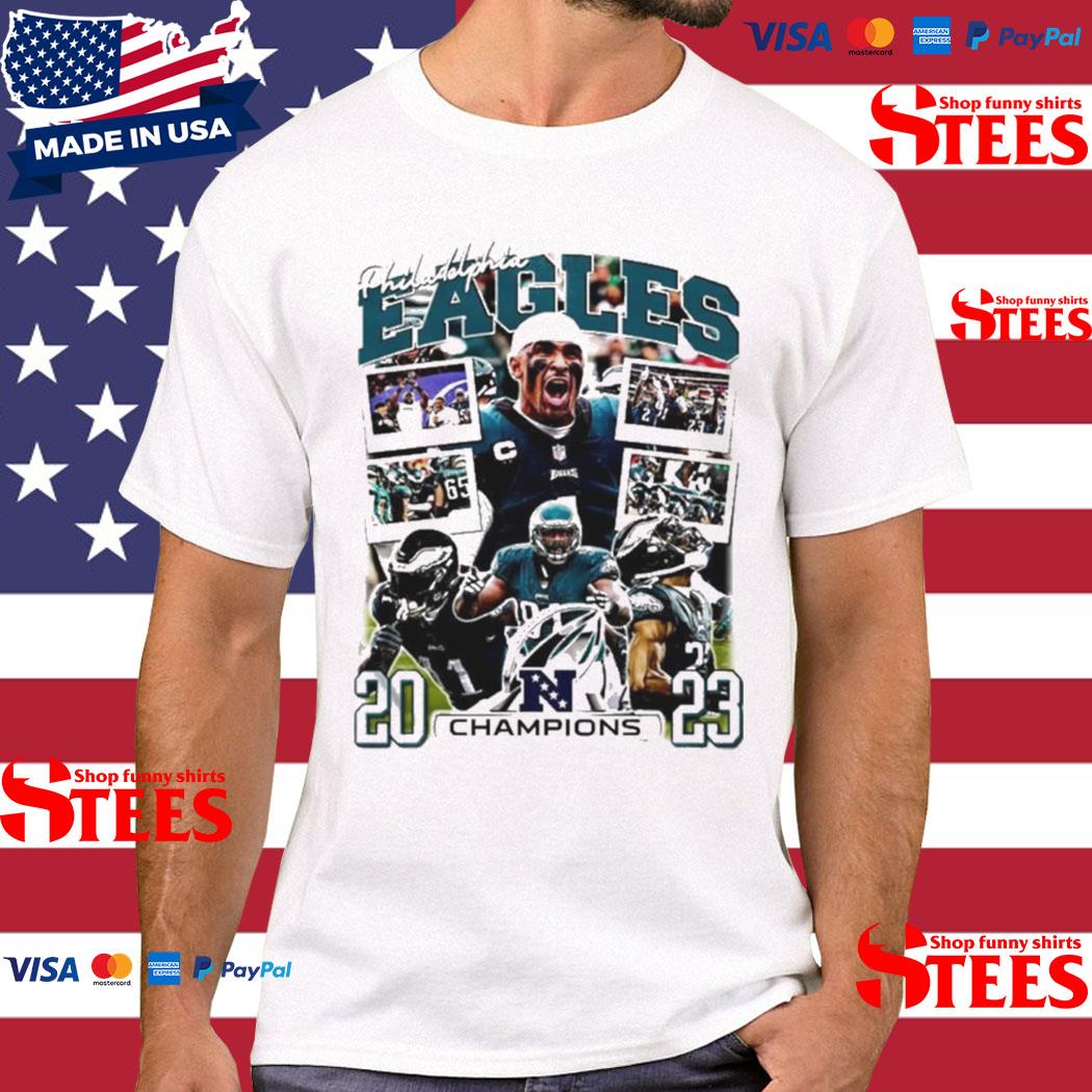 Official Philadelphia Eagles 2023 Nfc Champions T-shirt