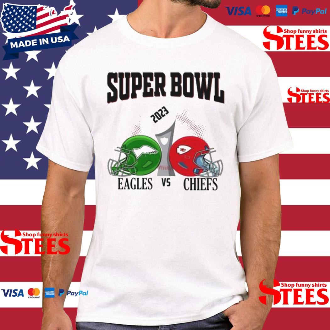 Official Philadelphia Eagles And Kansas City Chiefs Super Bowl 2023 Shirt