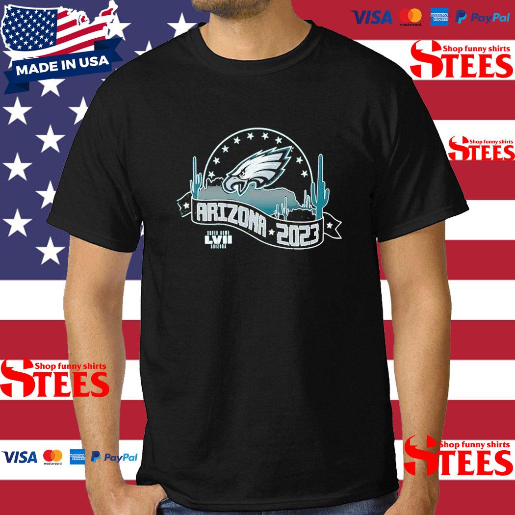 Official Philadelphia Eagles Majestic Threads Super Bowl Lvii 2023 Shirt