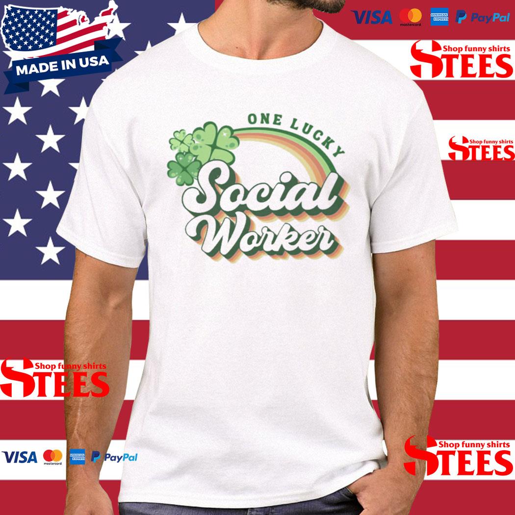 Official Retro One Lucky Social Worker Shirt