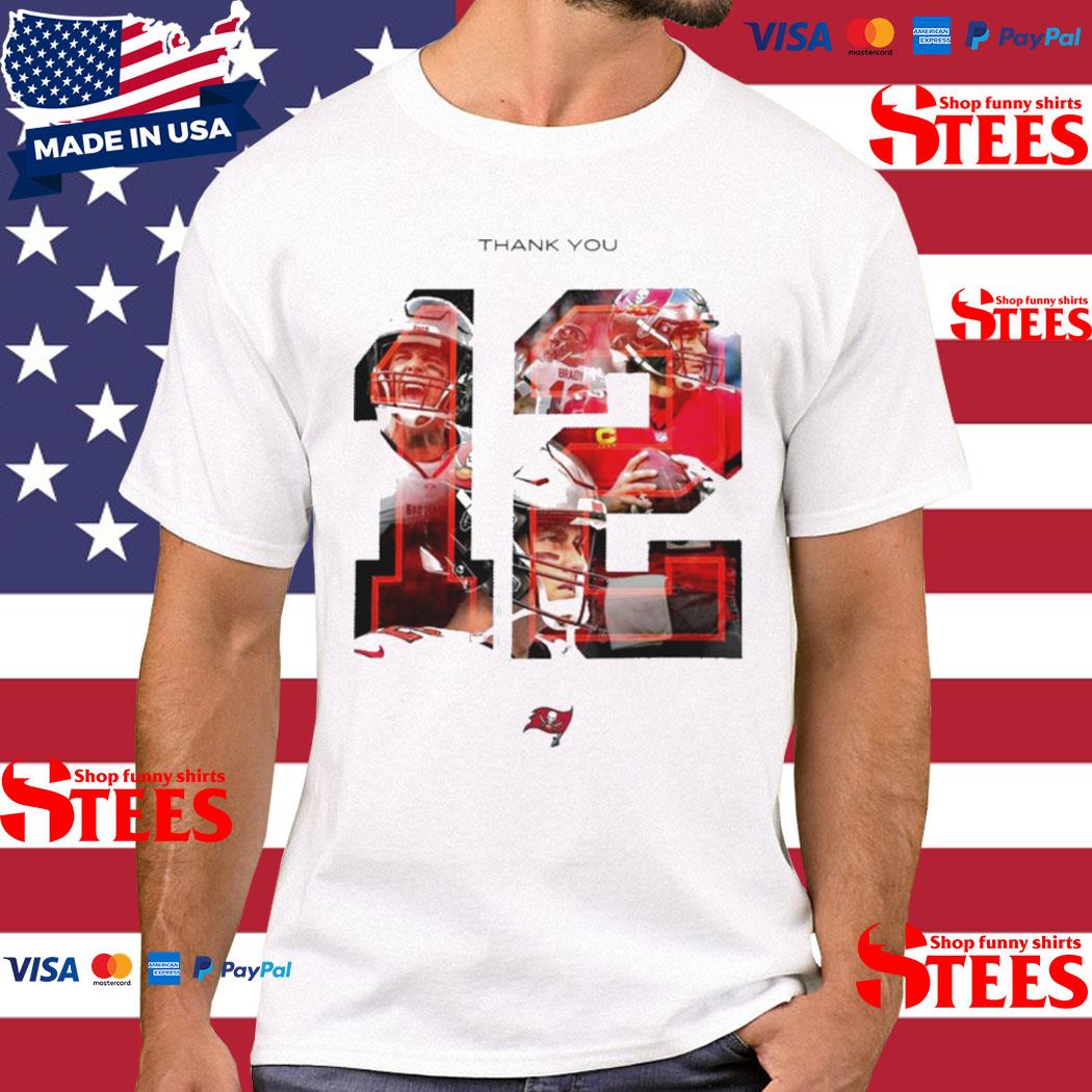 Official Tampa Bay Buccaneers Thank You 12 Tom Brady 2023 Shirt