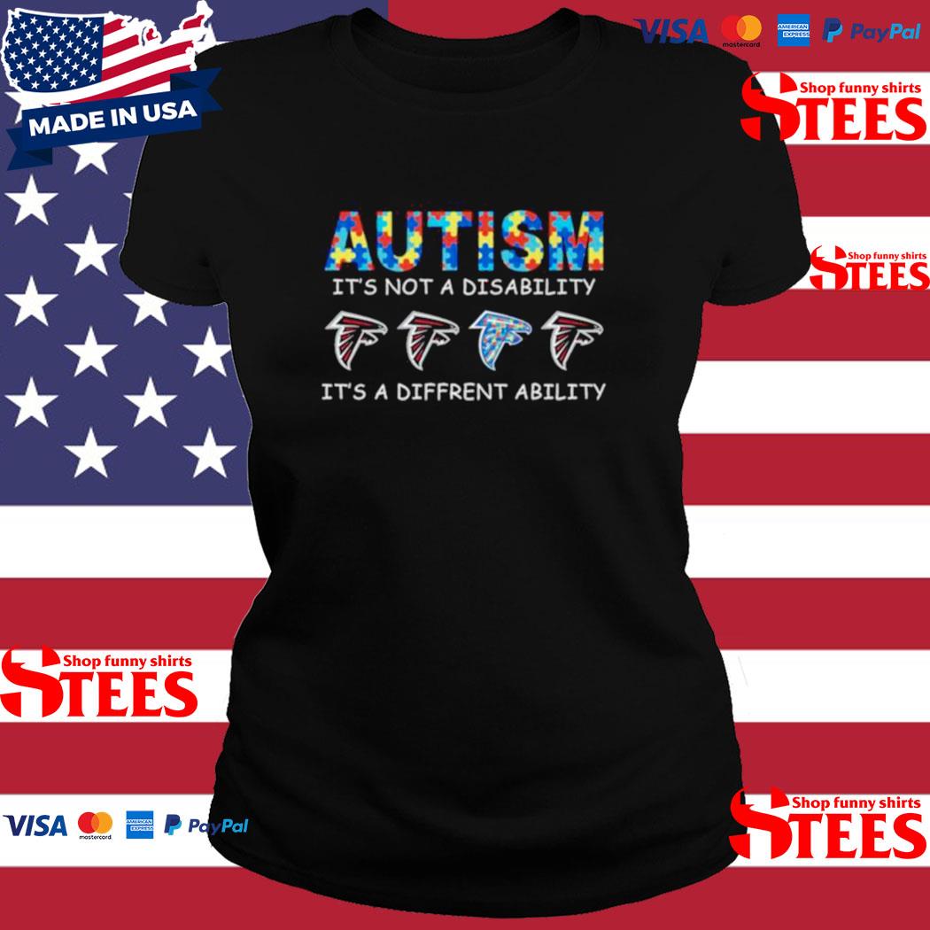 Official atlanta Falcons Autism it's not a disability it's a