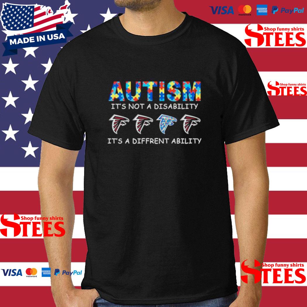 Official atlanta Falcons Autism it's not a disability it's a