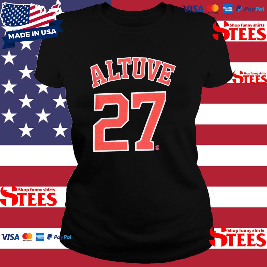 Women's Nike Jose Altuve Navy Houston Astros Name & Number T-Shirt