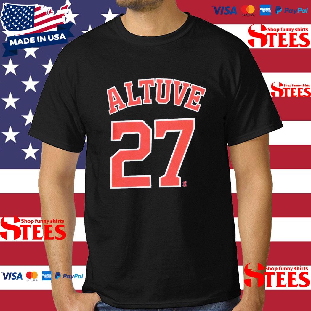 Women's Houston Astros Jose Altuve Nike Navy Name & Number T