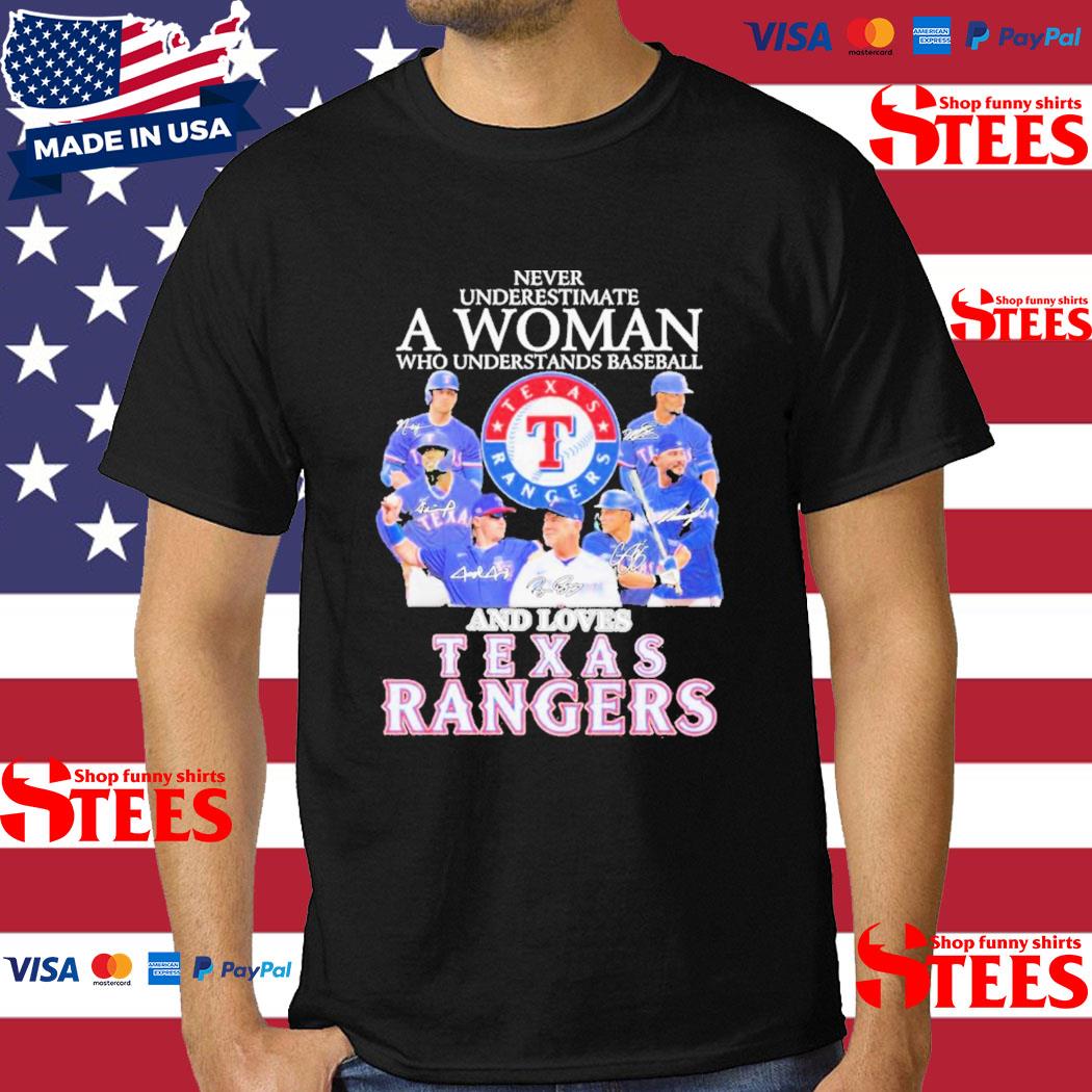 Official Texas Rangers Team Images Never Underestimate An Old Man Who  Understands Baseball And Loves Texas Rangers Signatures T-shirt, hoodie,  sweater, long sleeve and tank top