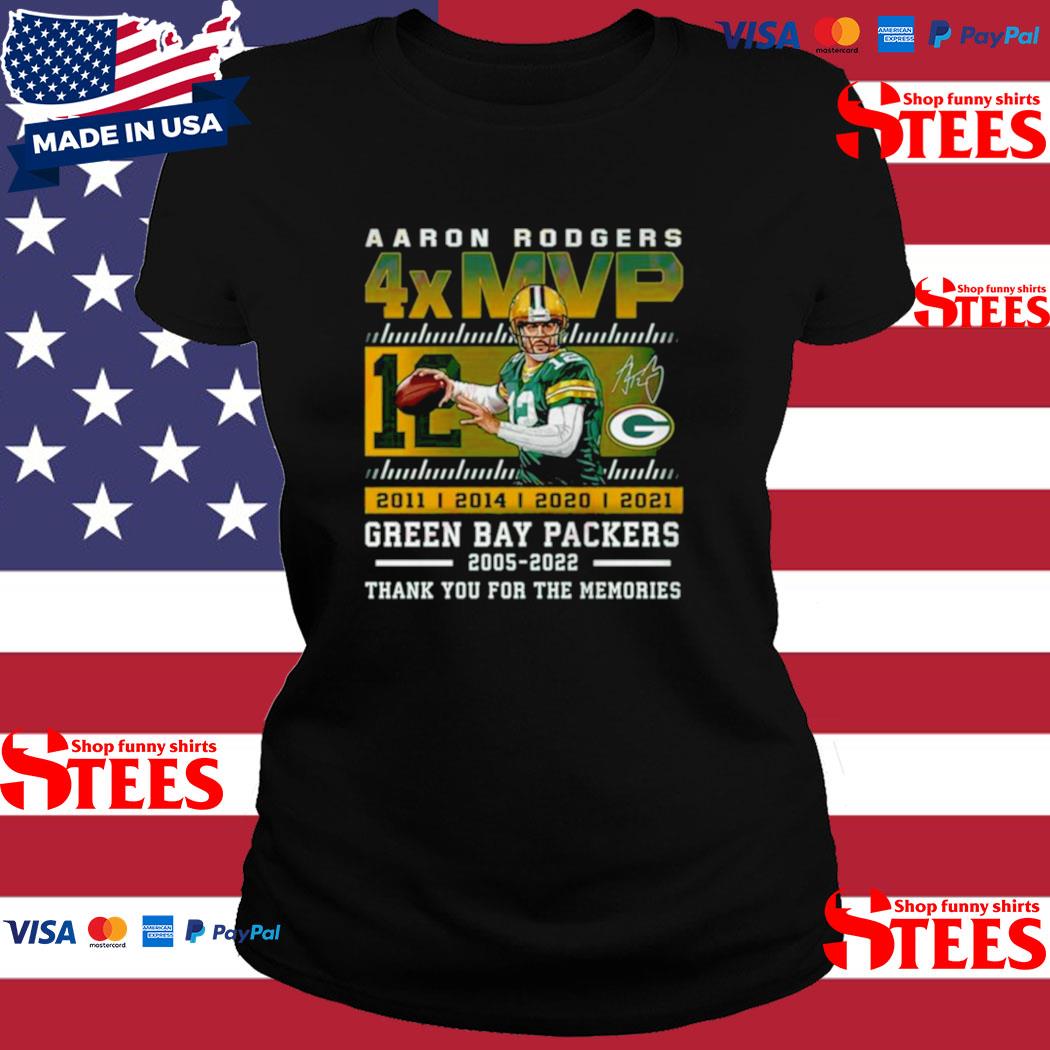 Green Bay Packers Thank You Aaron Rodgers 2005-2022 signature shirt,  hoodie, sweater, long sleeve and tank top