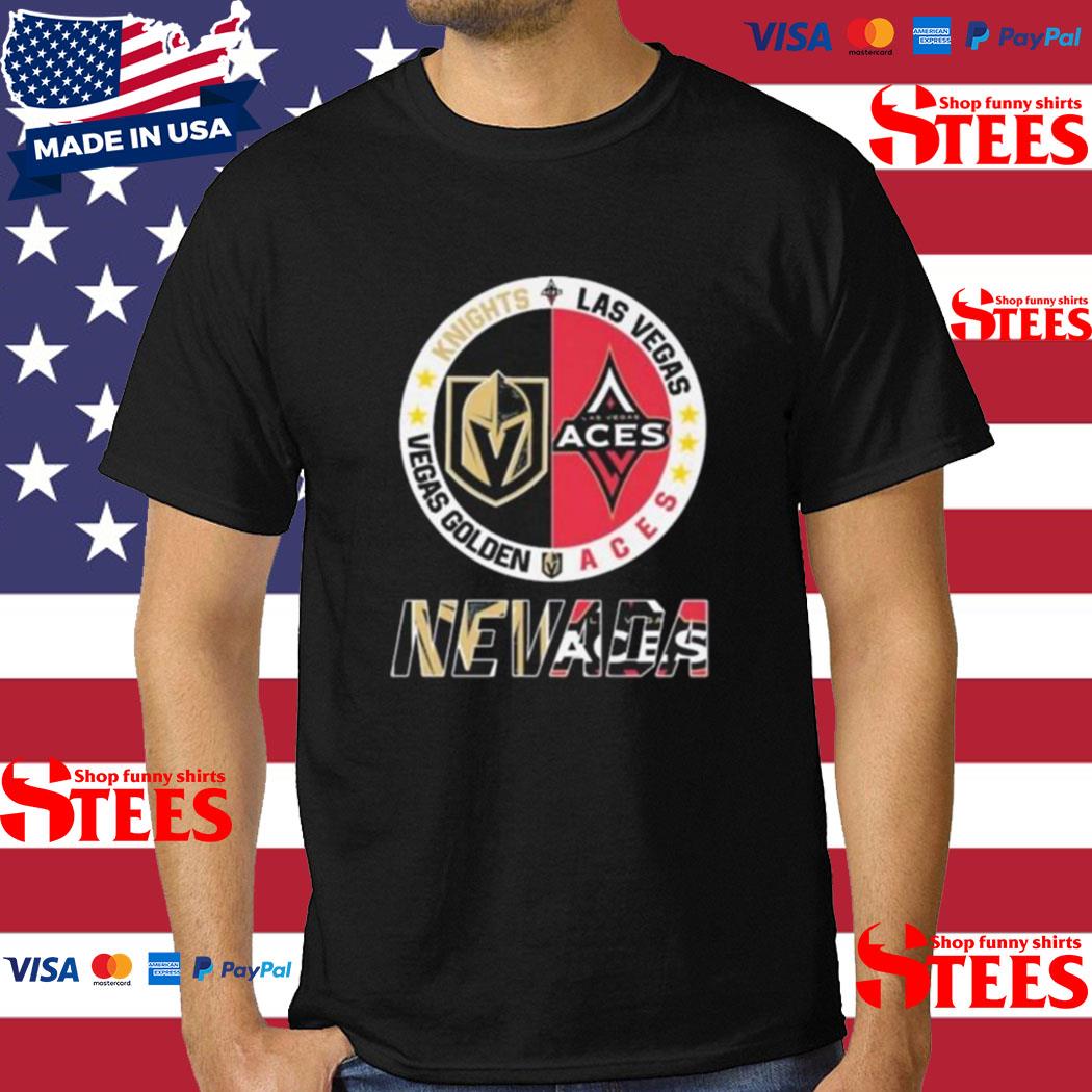 Original Nevada Sport Teams Vegas Golden Knights And Las Vegas Aces  T-shirt,Sweater, Hoodie, And Long Sleeved, Ladies, Tank Top