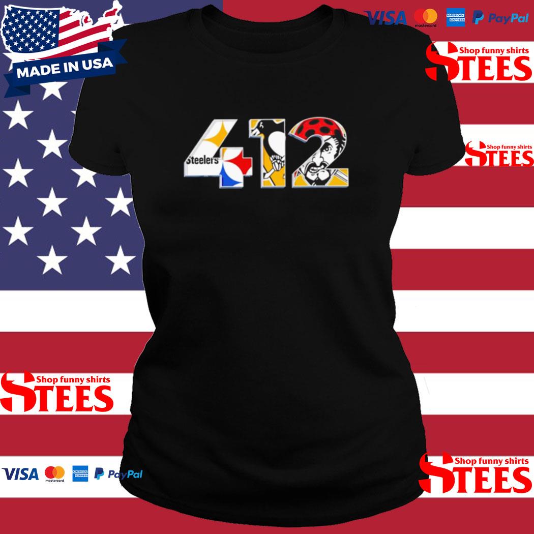 pittsburgh Steelers Penguins and Pirates 412 shirt - Trend Tee