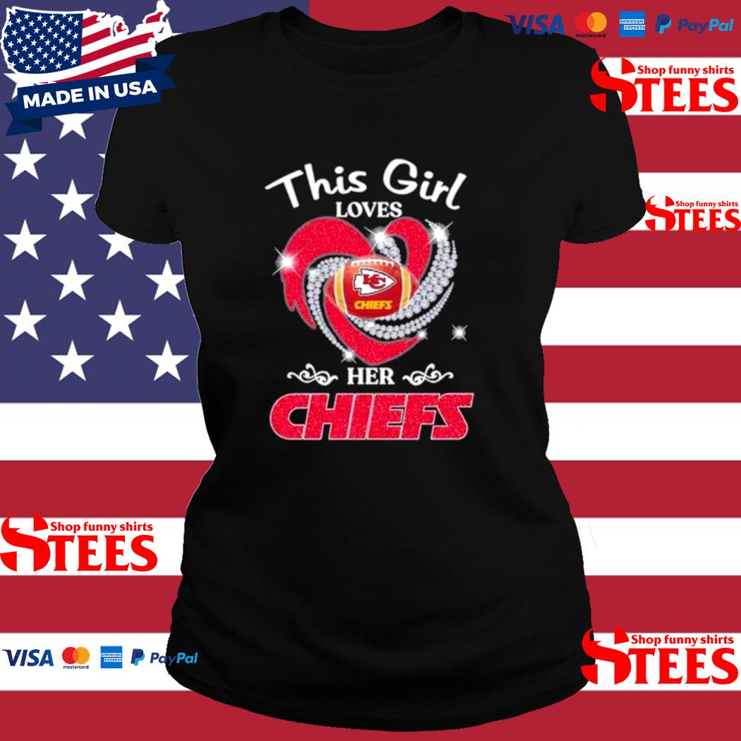 Diamond heart Kansas City Chiefs shirt, sweater, hoodie, and ladies tee