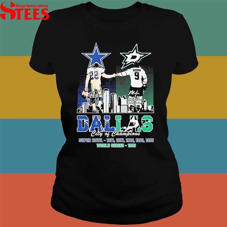 Emmitt Smith And Mike Modano Dallas City Of Champions Shirt - Shibtee  Clothing