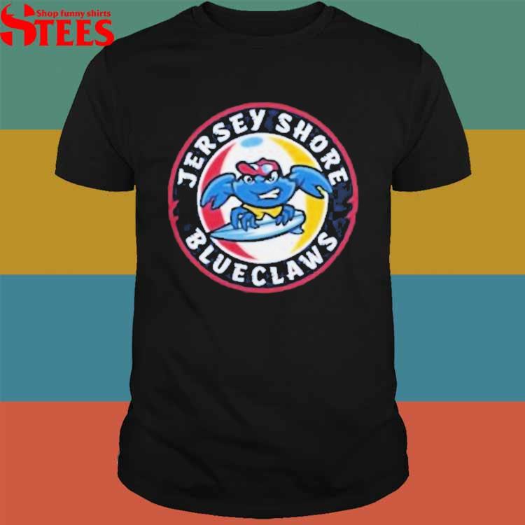 Official Jersey shore blueclaws primary logo T-shirt, hoodie, tank top,  sweater and long sleeve t-shirt