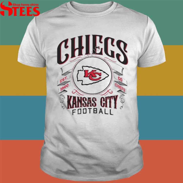 Women's Fanatics Branded White Kansas City Chiefs Retro Power Long Sleeve T- Shirt