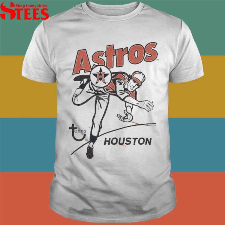 Men's Houston Astros Homage x Topps Gold Tri-Blend T-Shirt