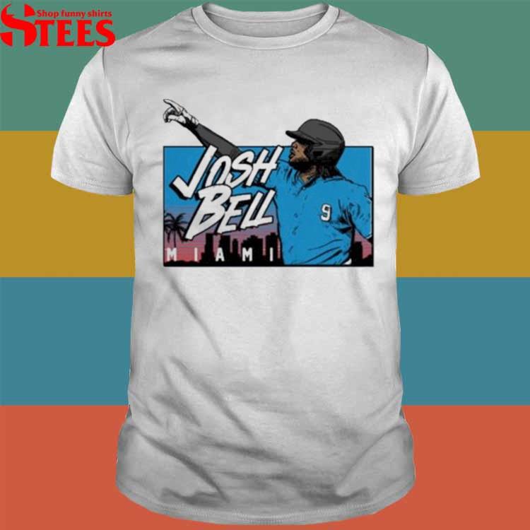 Josh Bell Miami Marlins city skyline shirt, hoodie, sweater, long sleeve  and tank top