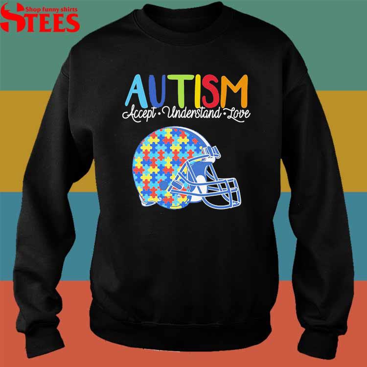 Official Cleveland browns NFL autism awareness accept understand love T- shirt, hoodie, tank top, sweater and long sleeve t-shirt