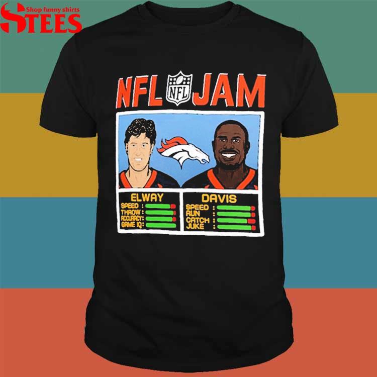 Nfl Jam Denver Broncos Elway And Davis Shirt - Shibtee Clothing