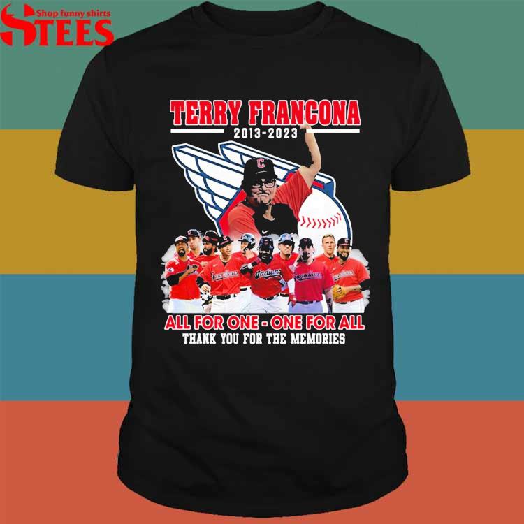 Terry Francona Cleveland Indians Guardians 2013 – 2023 Thank You For The  Memories Shirt - ShirtsOwl Office