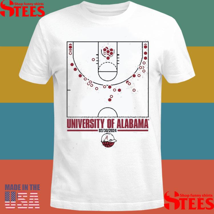 Official Alabama NCAA Men's Basketball Shots Made T-Shirt