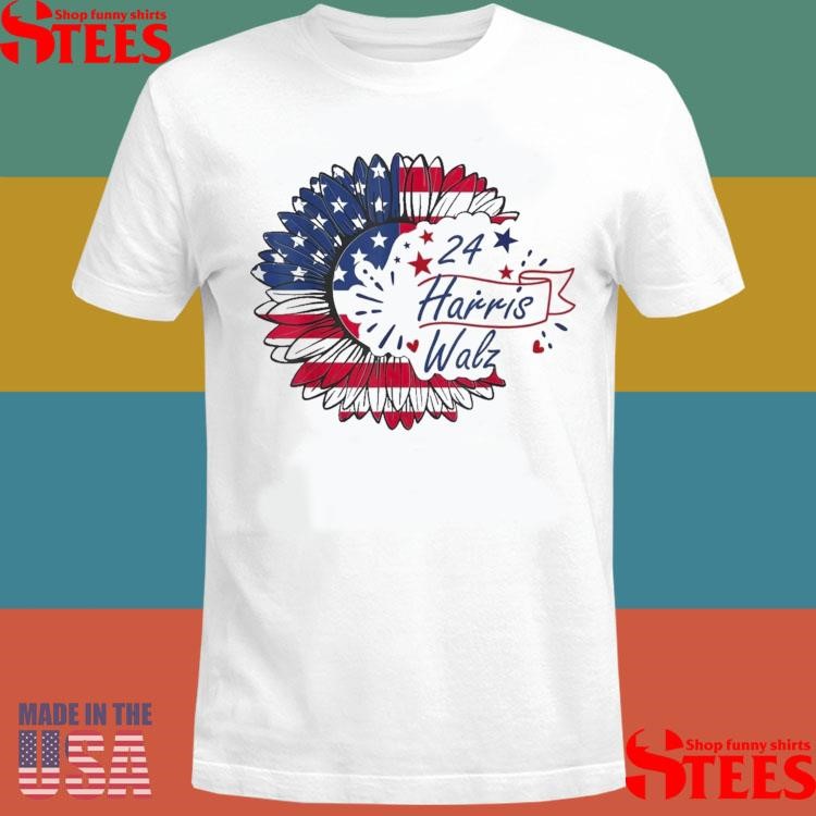 Official Harris Walz 2024 Kamala Harris 2024 Tim Walz 2024 USA Flag T