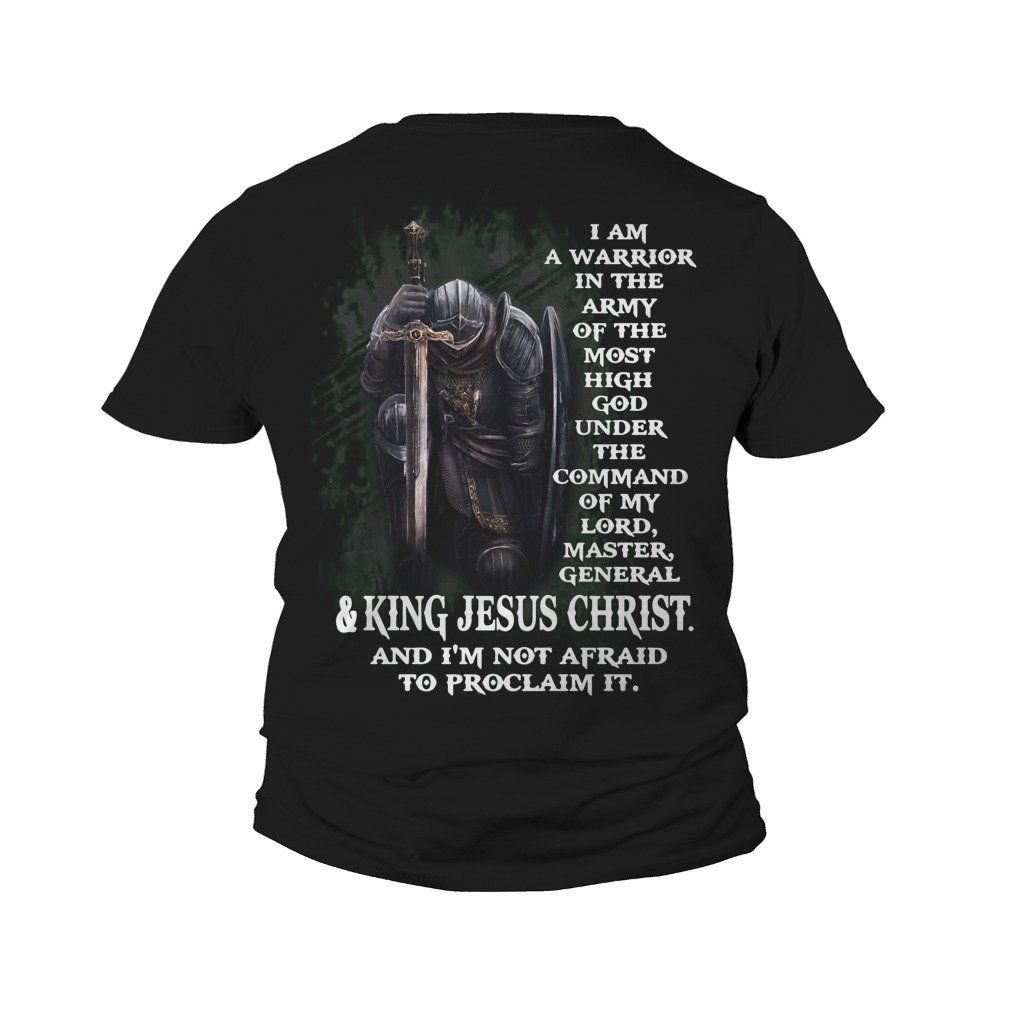 warrior for christ t shirt