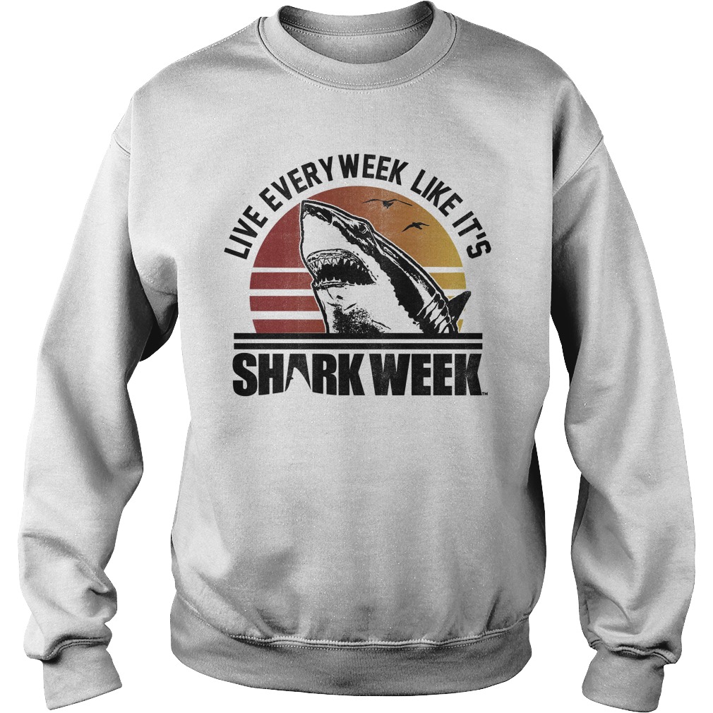 live every week like shark week shirt