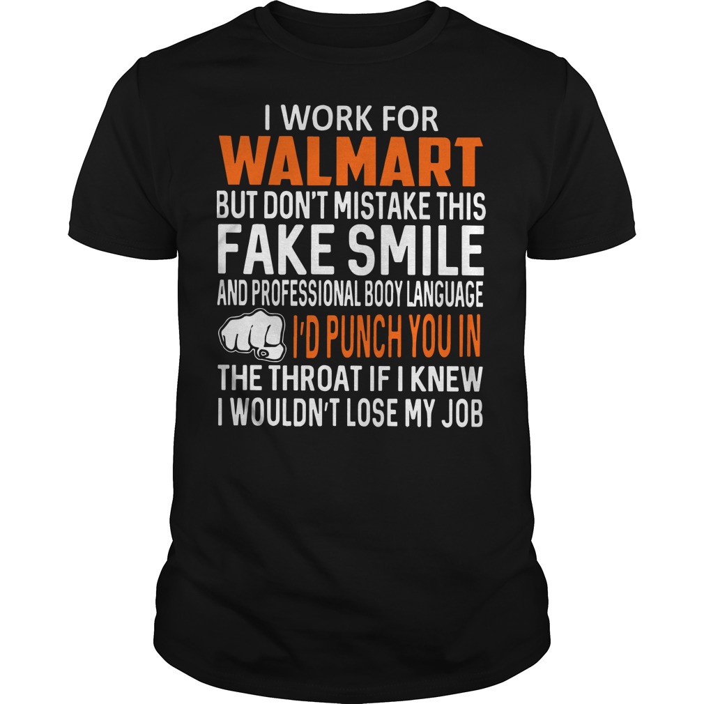 i work at walmart shirt