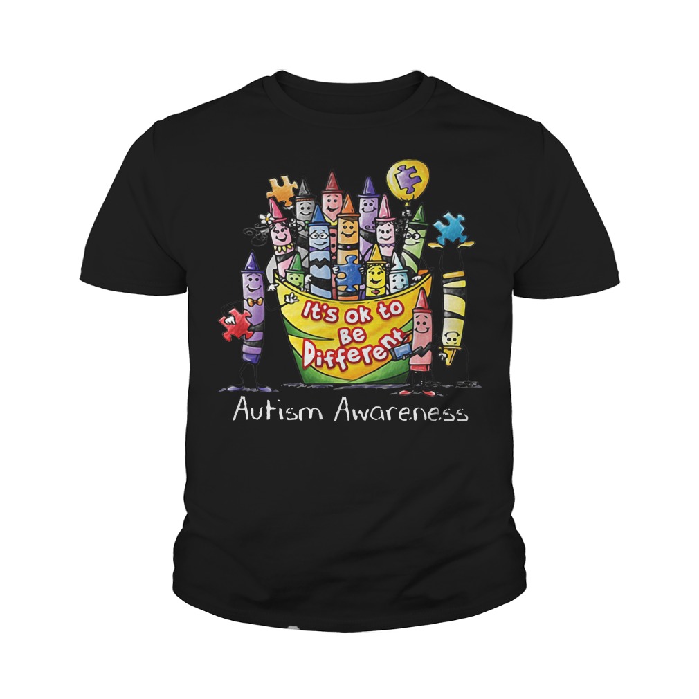 it's ok to be different autism shirt