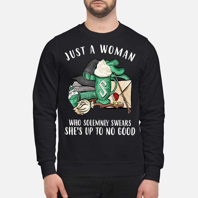 Slytherin house: Just a woman who solemnly swears she's up to no good Sweater
