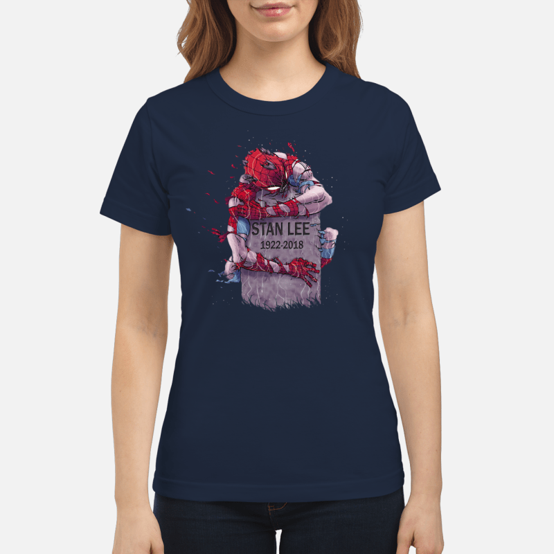 Spider-Man hug Stan Lee’s grave Ladies shirt