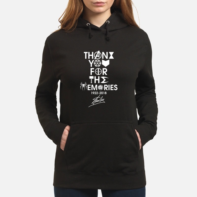 Thank you for the memories 1992 - 2018 Stan Lee Hoodie
