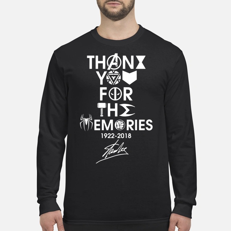 Thank you for the memories 1992 - 2018 Stan Lee Longsleeve