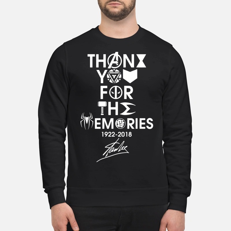 Thank you for the memories 1992 - 2018 Stan Lee Sweater